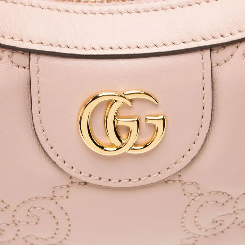 Gucci Jumbo GG Matelasse Leather Small Hobo